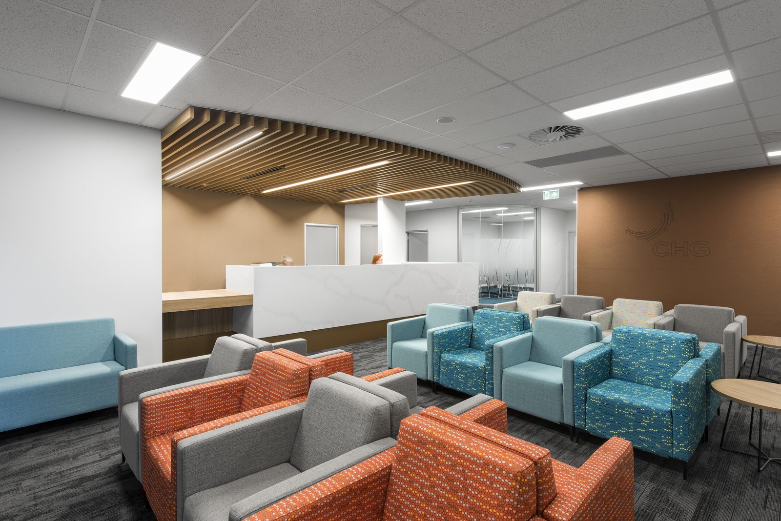 The client lounge at a CHG clinic