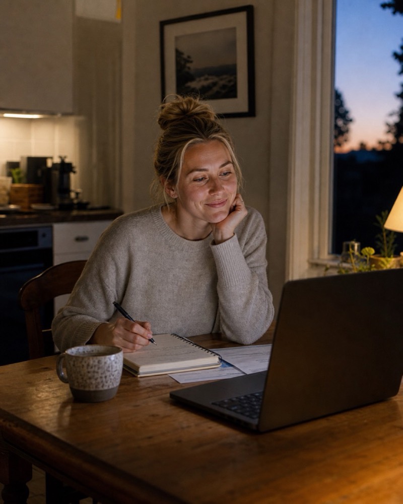 Managing shifts from home on a laptop